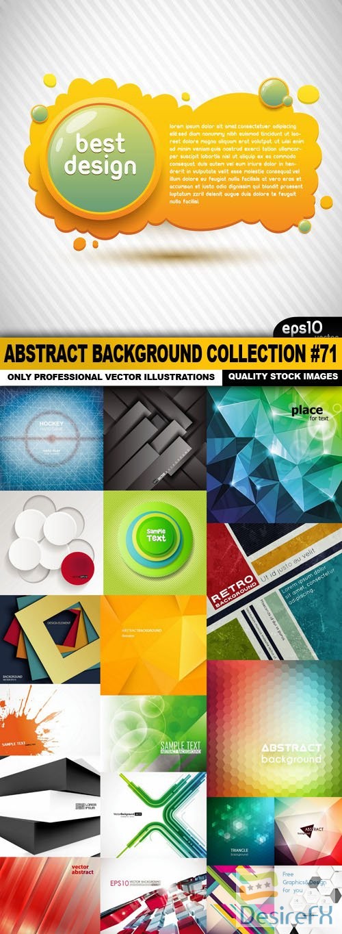 Abstract Background Collection #71 - 20 Vector