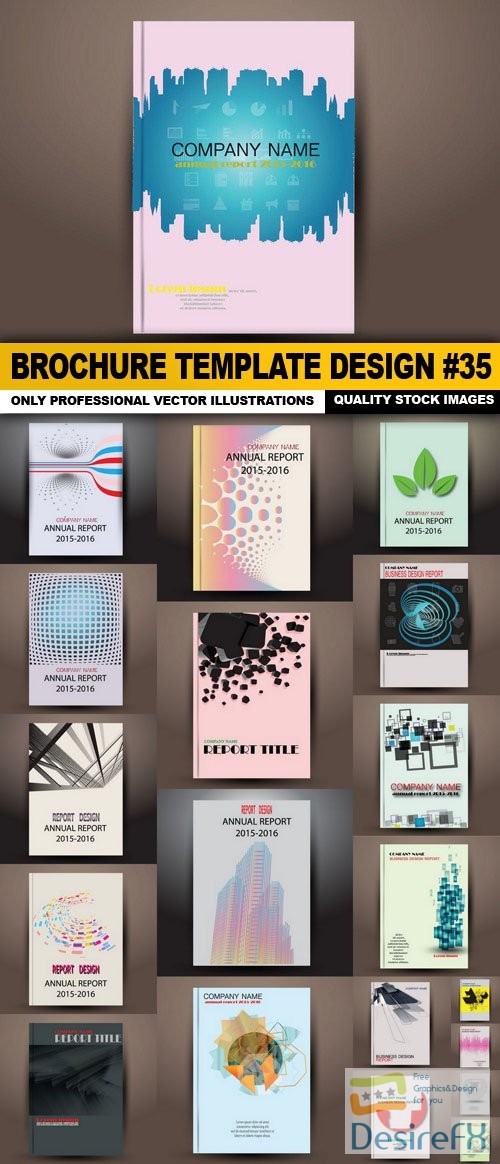 Brochure Template Design #36 - 20 Vector