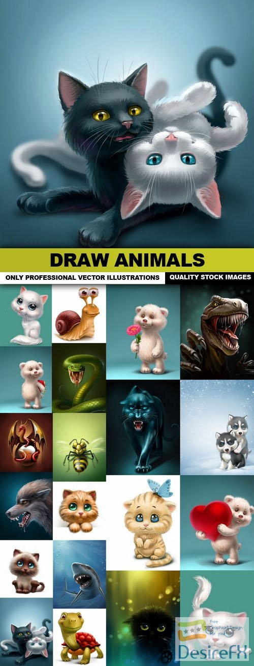 Draw Animals - 20 HQ Images