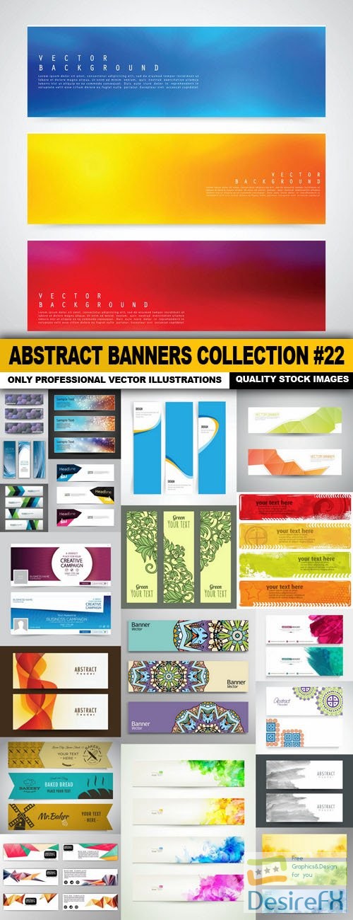 Abstract Banners Collection #22 - 20 Vectors