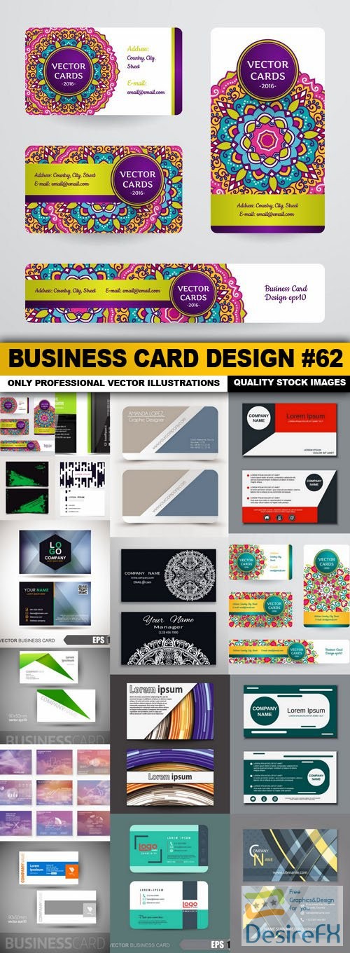 Business Card Design #62 - 16 Vector