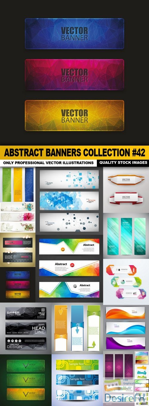 Abstract Banners Collection #42 - 20 Vectors
