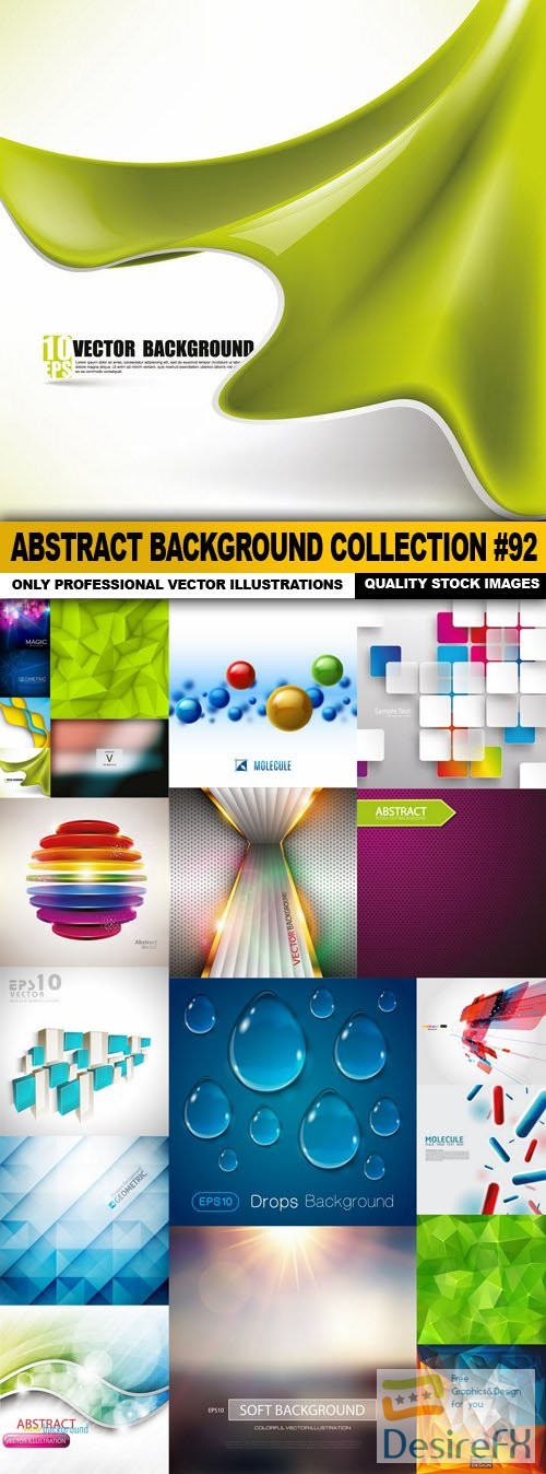 Abstract Background Collection #92 - 20 Vector