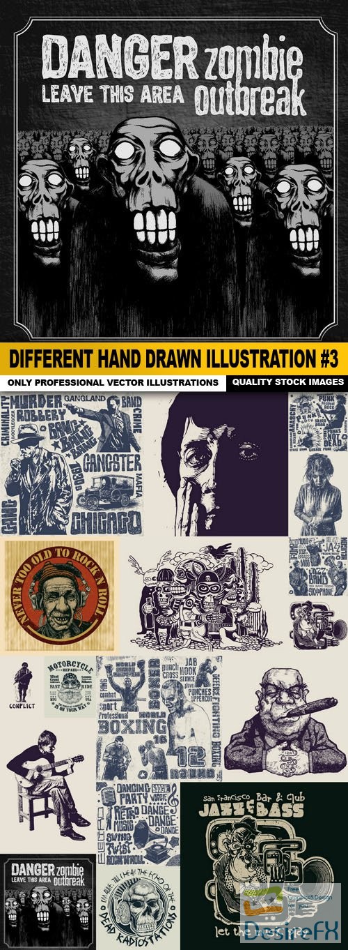 Different Hand Drawn Illustration #3 - 17 Vector