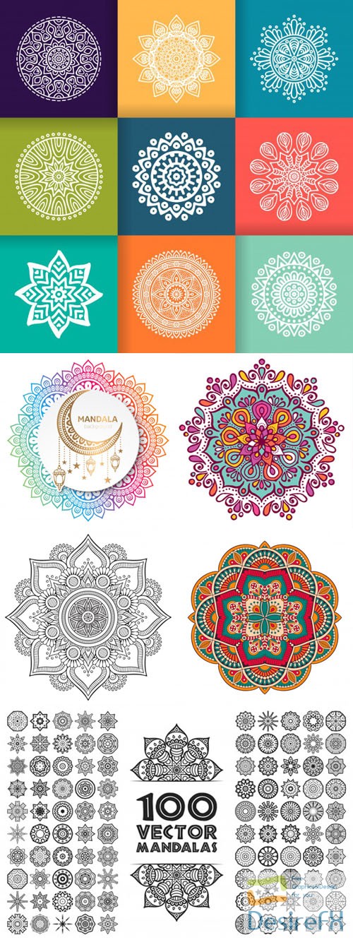 Collection of Mandala Templates in Vector [EPS]
