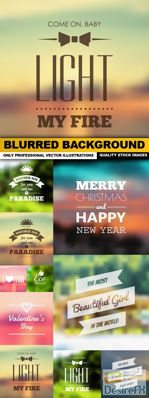 Blurred Background - 10 Vector