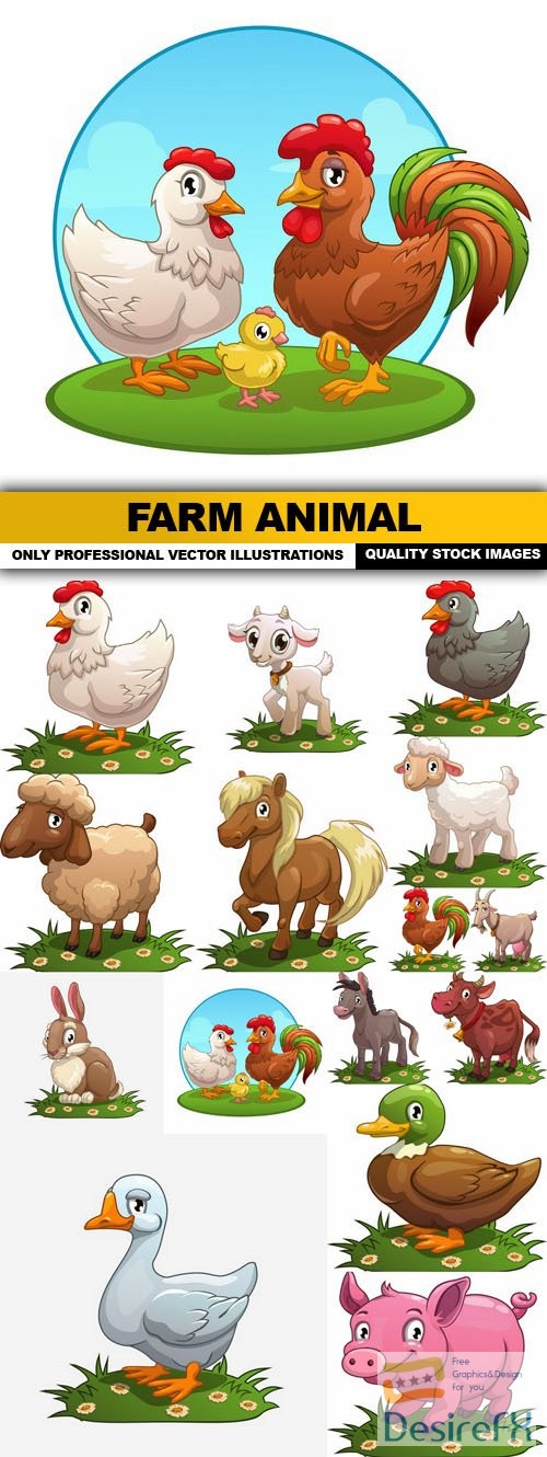 Farm Animal - 15 Vector