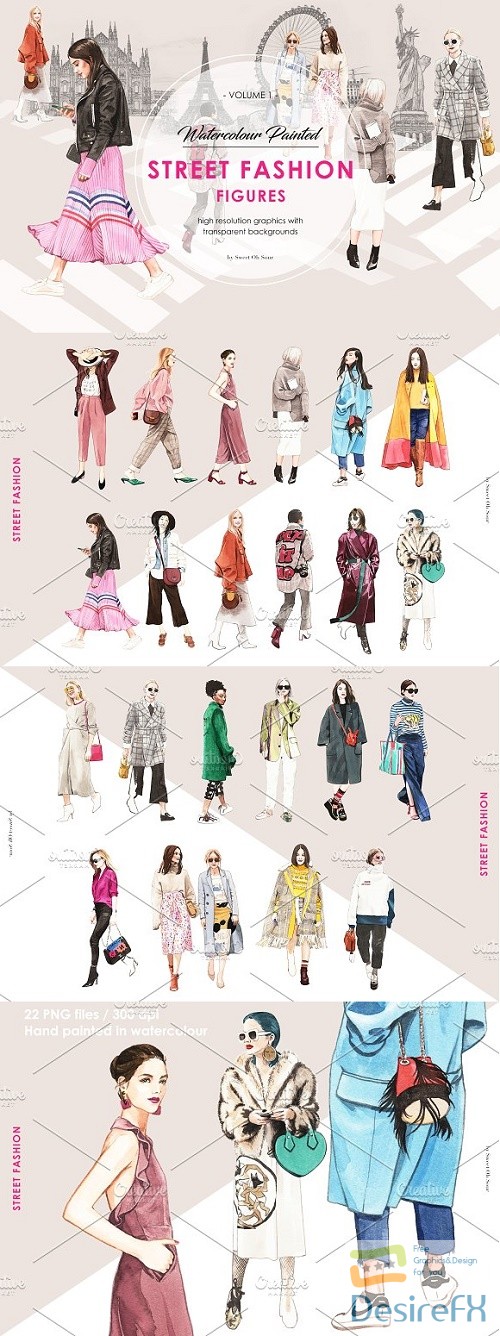 Street Fashion Illustrations 2444525