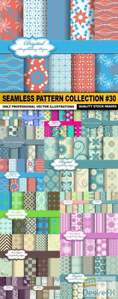 Seamless Pattern Collection #30 - 15 Vector