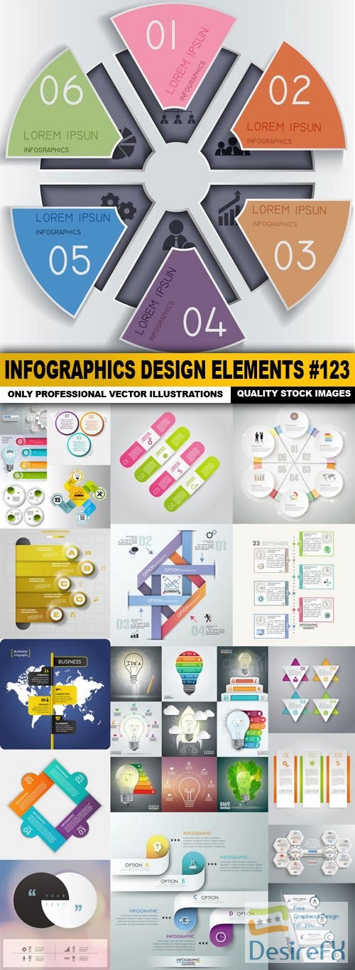 Infographics Design Elements #123 - 20 Vector