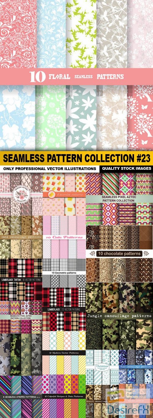 Seamless Pattern Collection #23 - 20 Vector