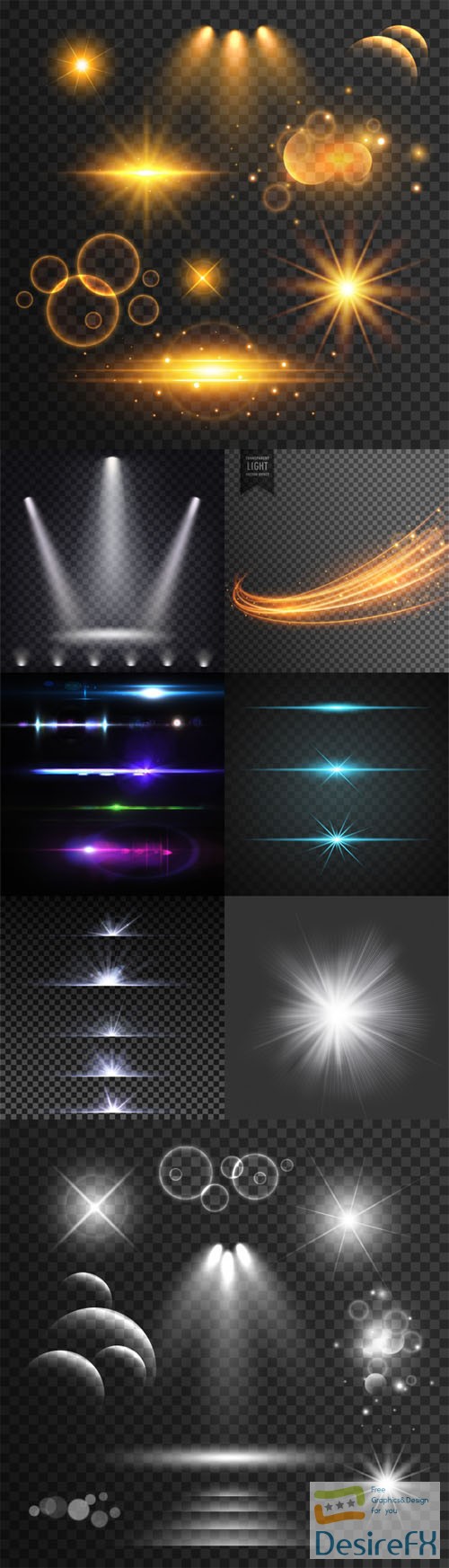 Light Effects Collection in [Ai/EPS/PSD]