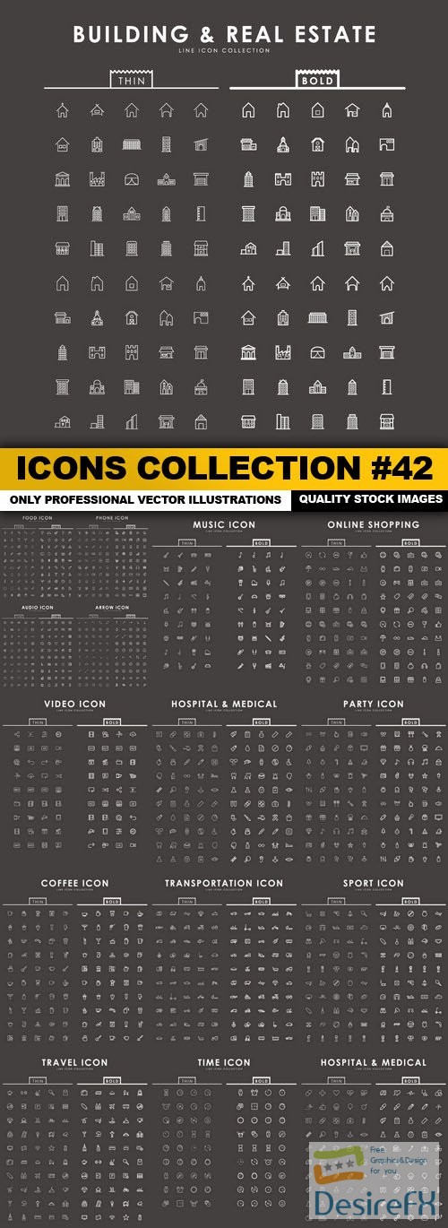 Icons Collection #42 - 22 Vector
