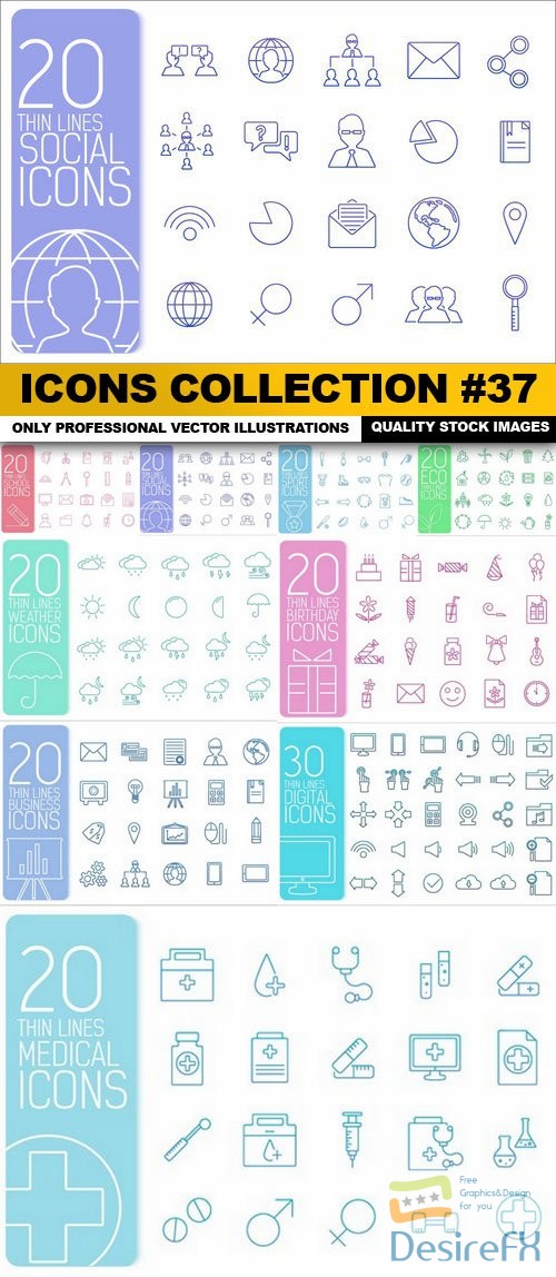 Icons Collection #37 - 10 Vector