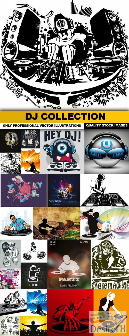 DJ Collection - 25 Vector