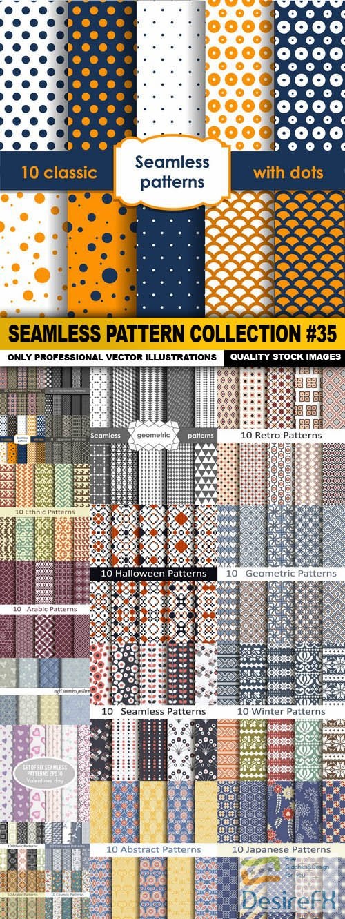 Seamless Pattern Collection #35 - 20 Vector