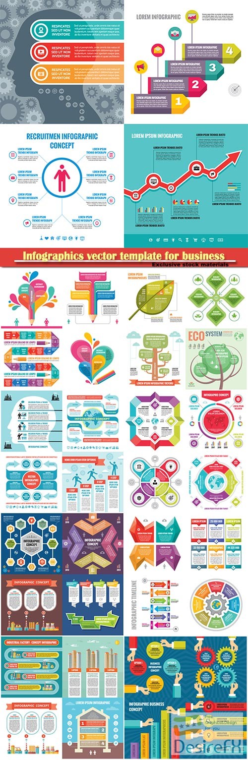 Infographics vector template for business presentations or information banner # 62