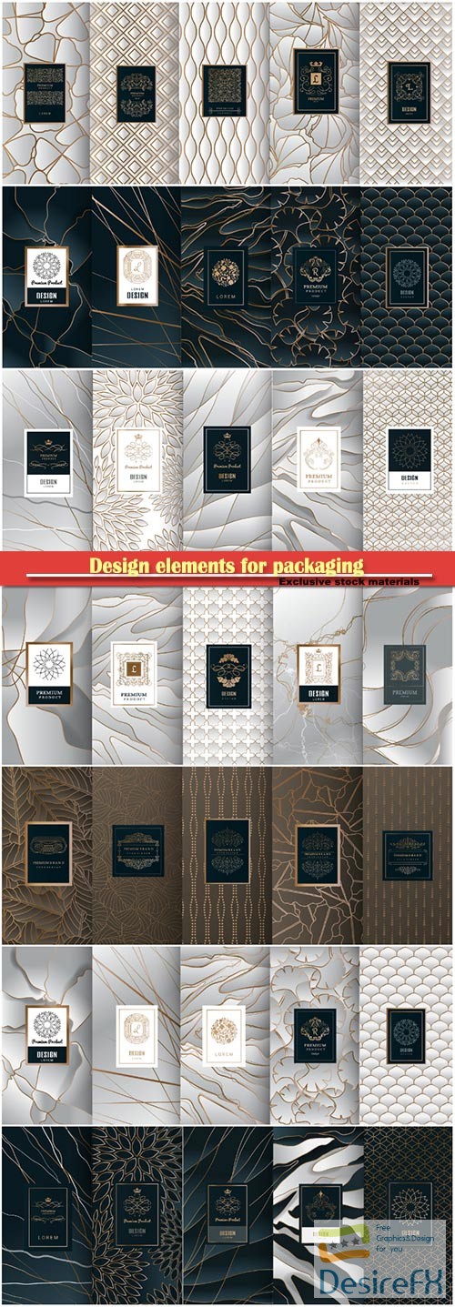 Design elements for packaging, design of luxury products for perfume # 3