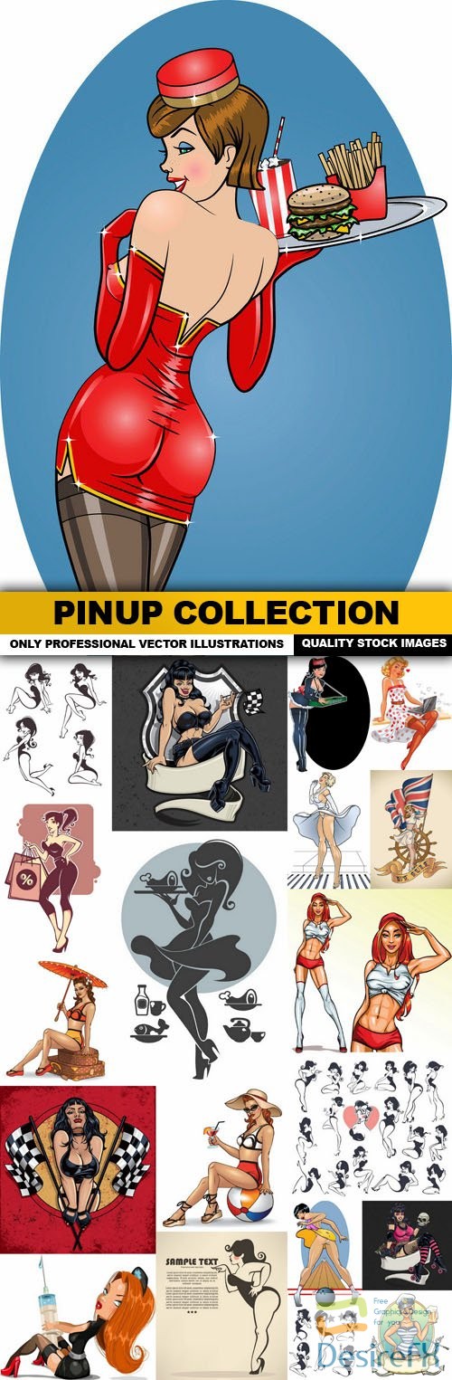 PinUp Collection - 20 Vector