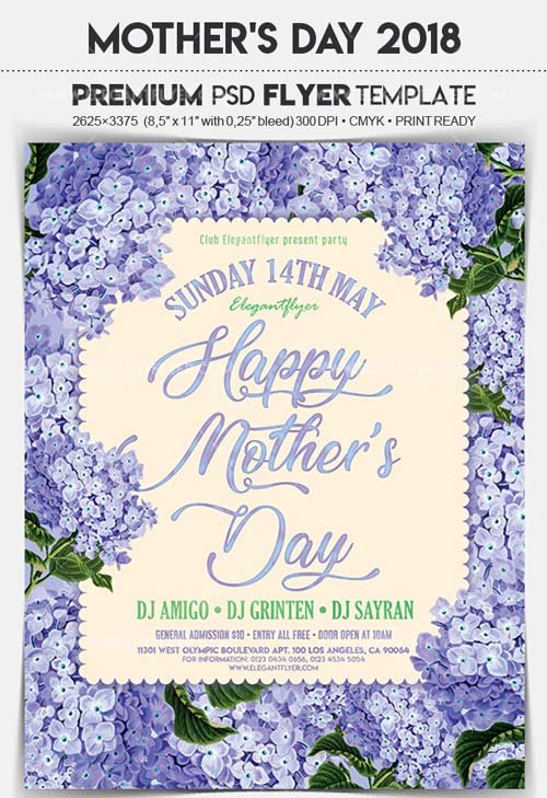 Mother’s Day 2018 V21 Flyer PSD Template