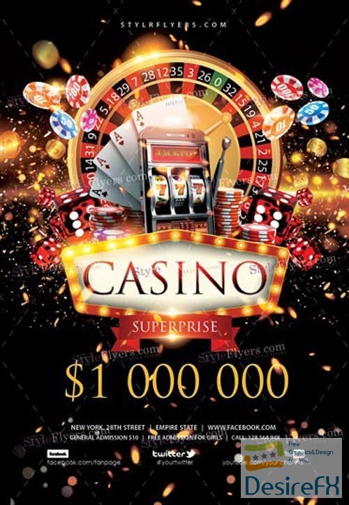 Casino V11 2018 Flyer Template