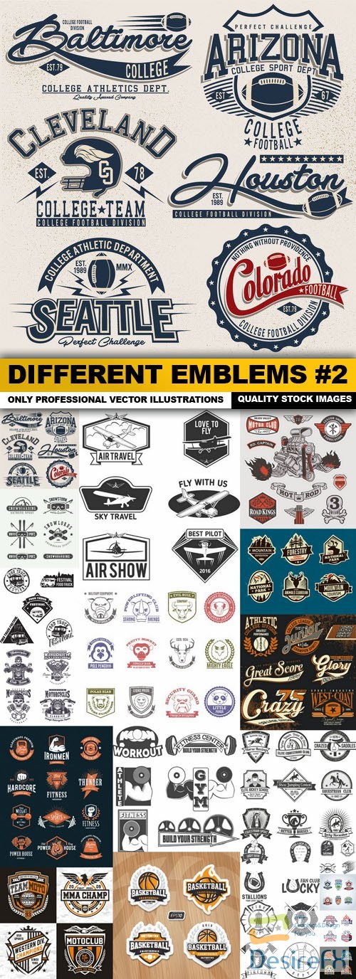 Different Emblems #2 - 20 Vector
