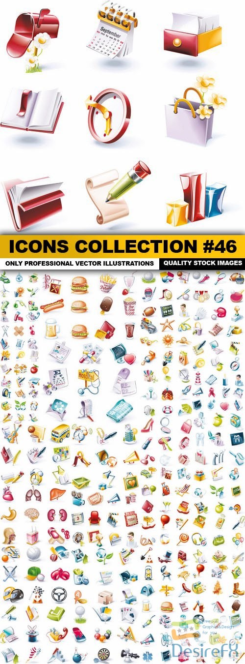 Icons Collection 46 - 35 Vector