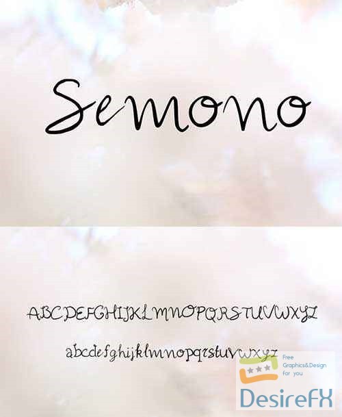 Semono Handwritten Script Font 2138312