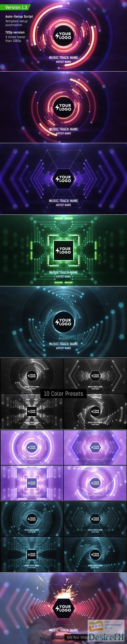 Audio React Tunnel Music Visualizer