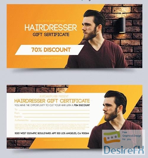 Hairdresser V1 2018 Gift Certificate