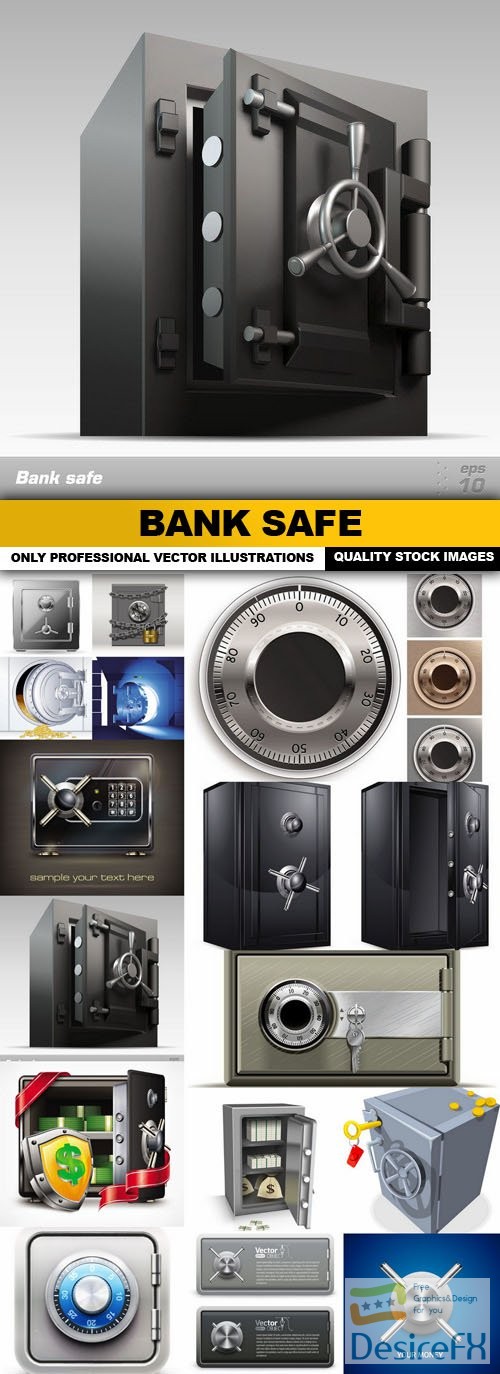 Bank Safe - 15 Vector