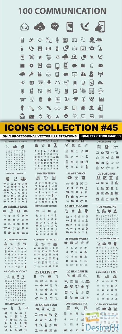Icons Collection #45 - 25 Vector