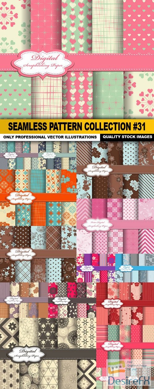 Seamless Pattern Collection #31 - 15 Vector