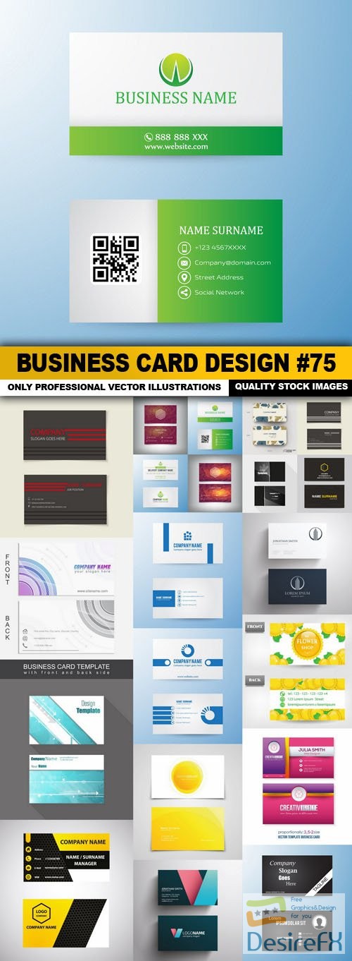 Business Card Design #75 - 20 Vector