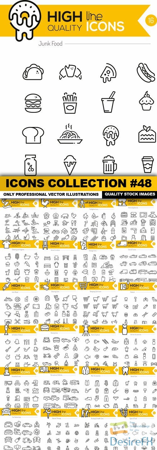 Icons Collection #48 - 25 Vector