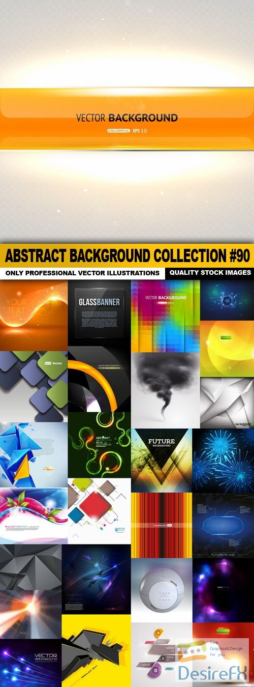 Abstract Background Collection #90 - 27 Vector