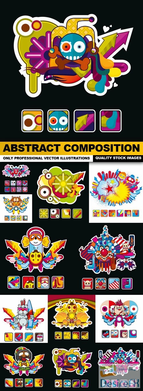 Abstract Composition - 12 Vector