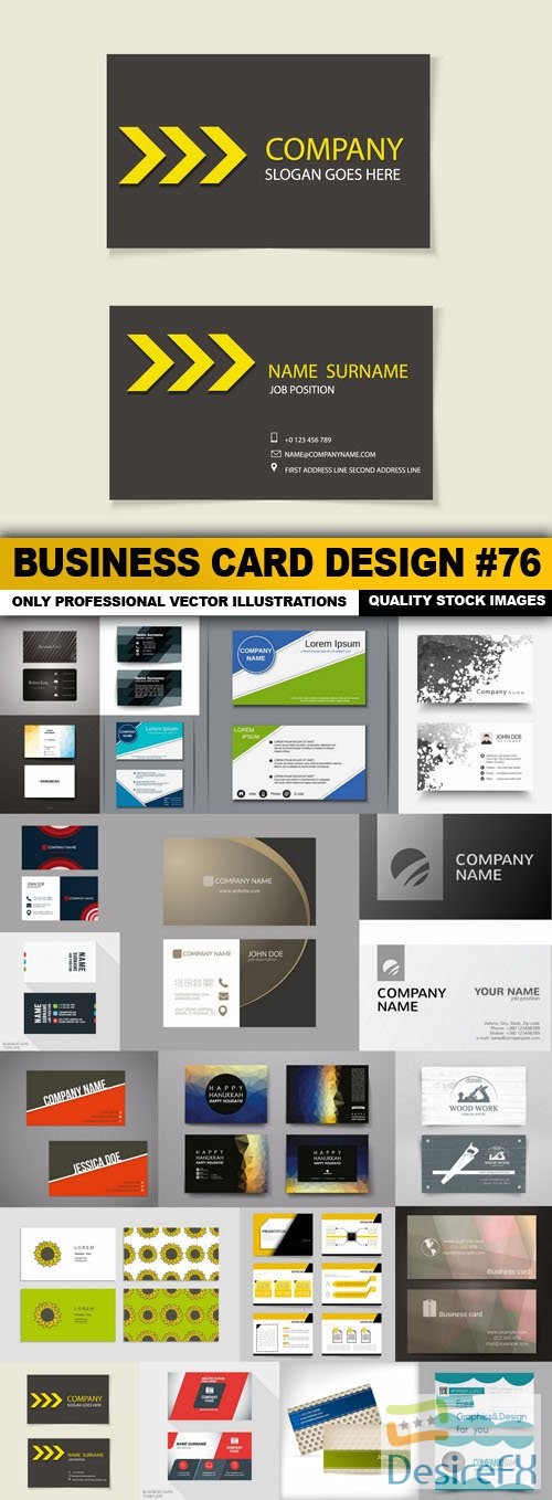 Business Card Design #76 - 20 Vector