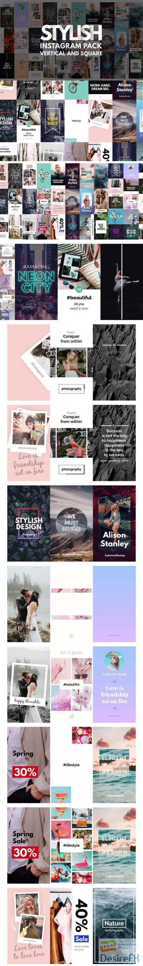Videohive Instagram Stories Pack | Vertical and Square 21692676