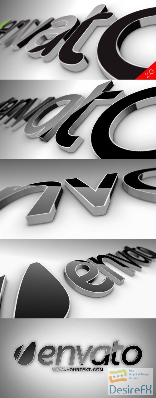 Videohive Black Classic 3D Logo V2 519447