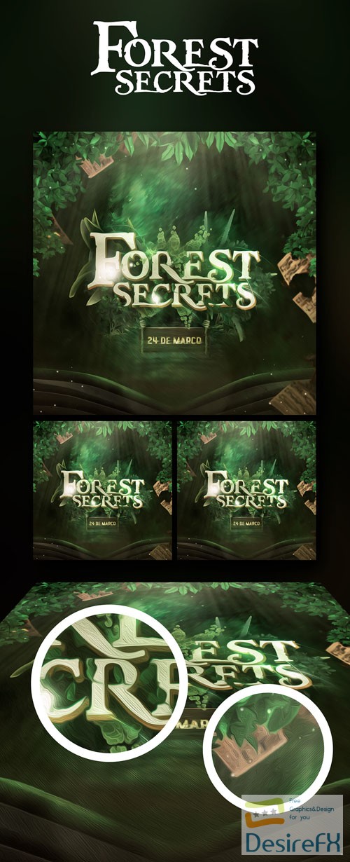 Forest Secrets PSD Template