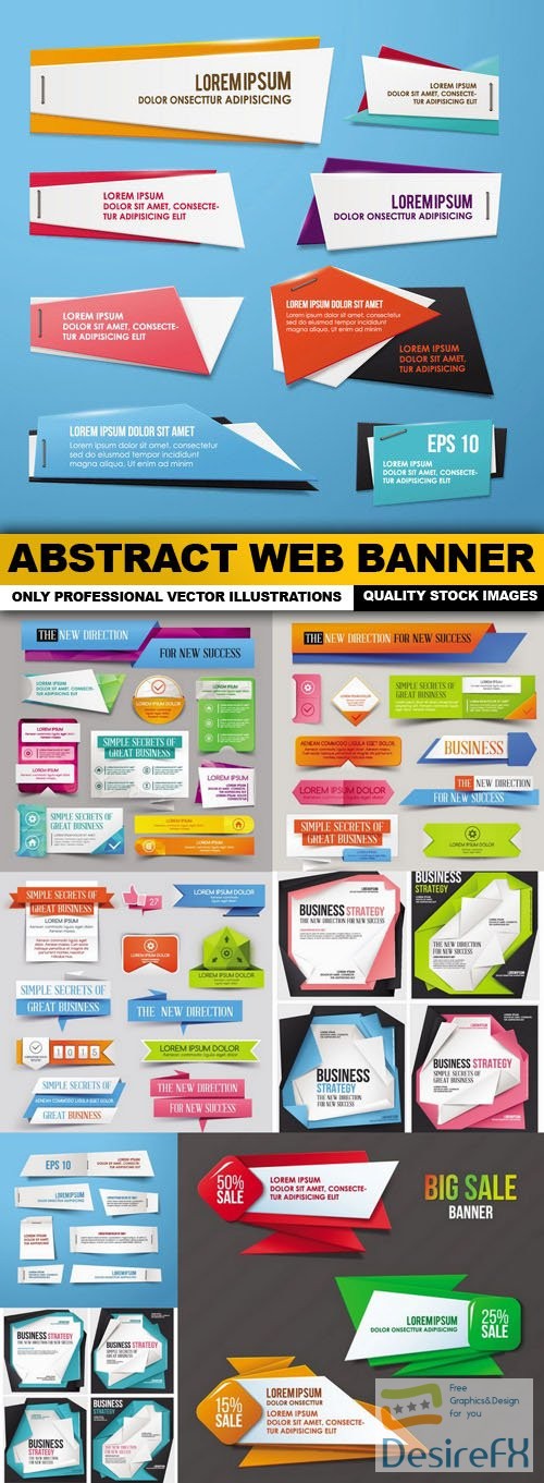 Abstract Web Banner - 8 Vector