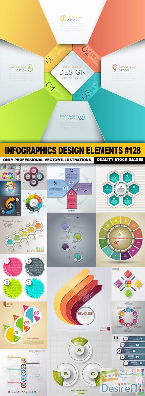 Infographics Design Elements #128 - 20 Vector