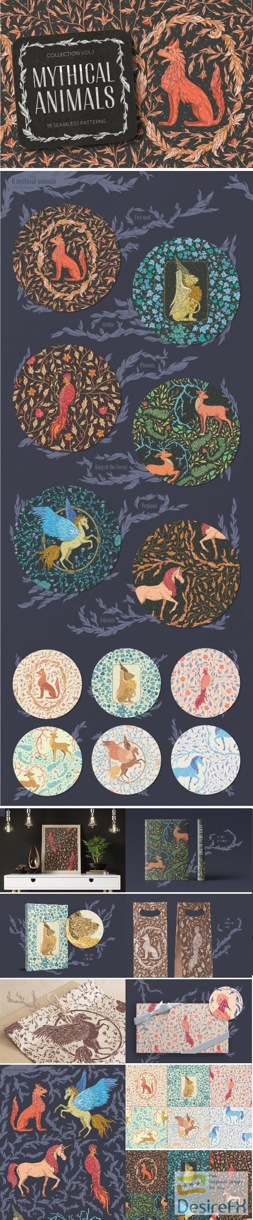 Mythical Animals patterns - 2380531