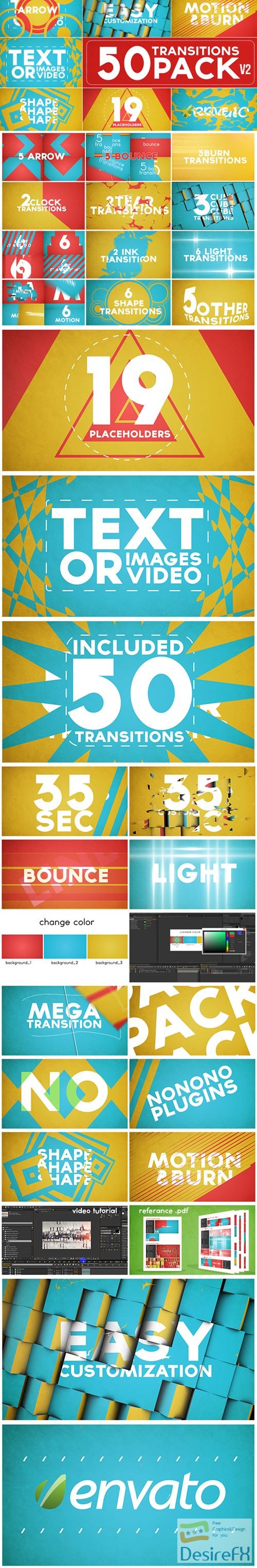 videohive 5243183 50 Transitions Pack with Opener
