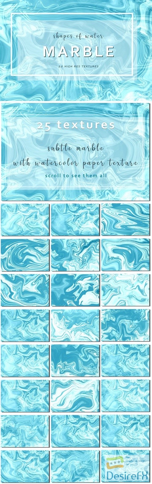25 Marble Textures "Shapes of Water" 2515237