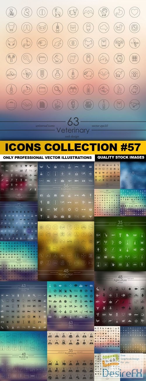 Icons Collection #57 - 19 Vector