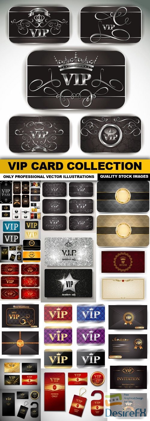 VIP Card Collection - 25 Vector
