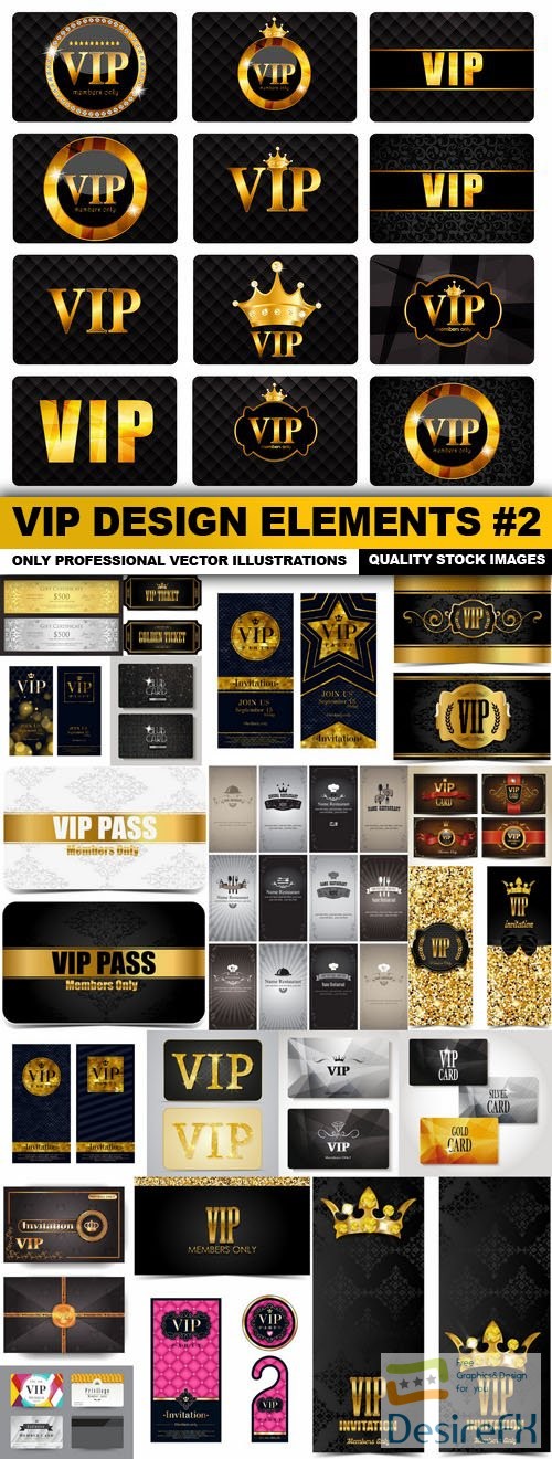 VIP Design Elements #2 - 20 Vector