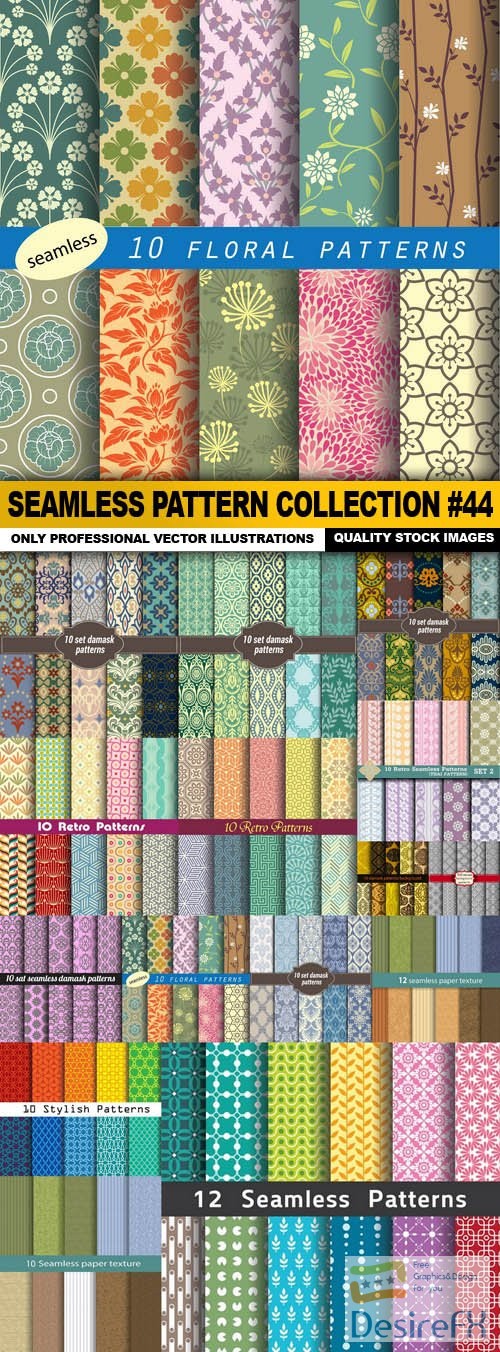 Seamless Pattern Collection #44 - 15 Vector
